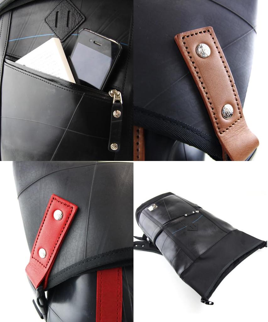 Рюкзак Seal Designer для мужчин, Водонепроницаемый, Большой вместимости, Деловой рюкзак для мотоциклов и активного отдыха, Сделано в Японии, PS-046RD