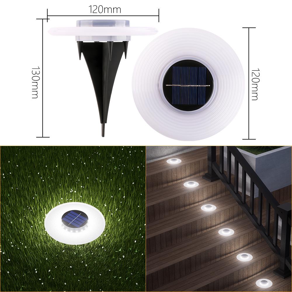 Waterproof Solar Garden & Courtyard Step Lights for Outdoor Decoration