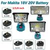 3/5/8-дюймовый светодиодный фонарь, рабочие фонари для аккумулятора Makita 18V Li-ion, аварийное освещение, освещение для кемпинга, осветительные инструменты