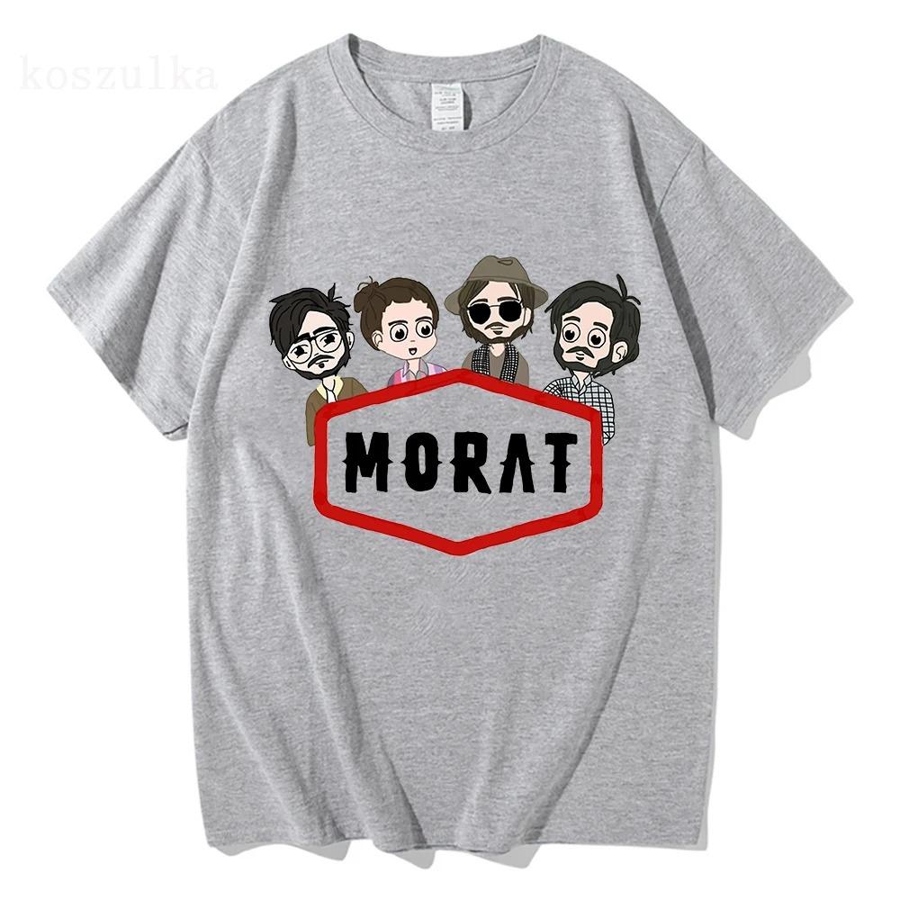 Morat Si Ayer Fuera Hoy Тур по США Футболка 2026 Мужская/Женская Харадзюку Винтажная Графическая Футболка Классическая Унисекс Высококачественные Хлопковые Рубашки