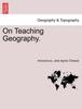 The On Teaching Geography. Book