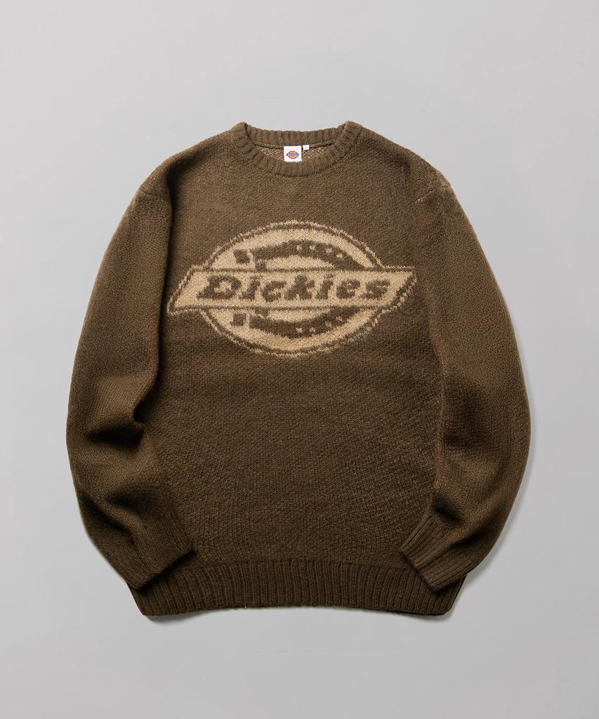 DICKIES Big Logo Hairy Knit Brown