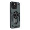 For iPhone 13 Mini Case with Kickstand Shockproof TPU+PC Phone Back Cover
