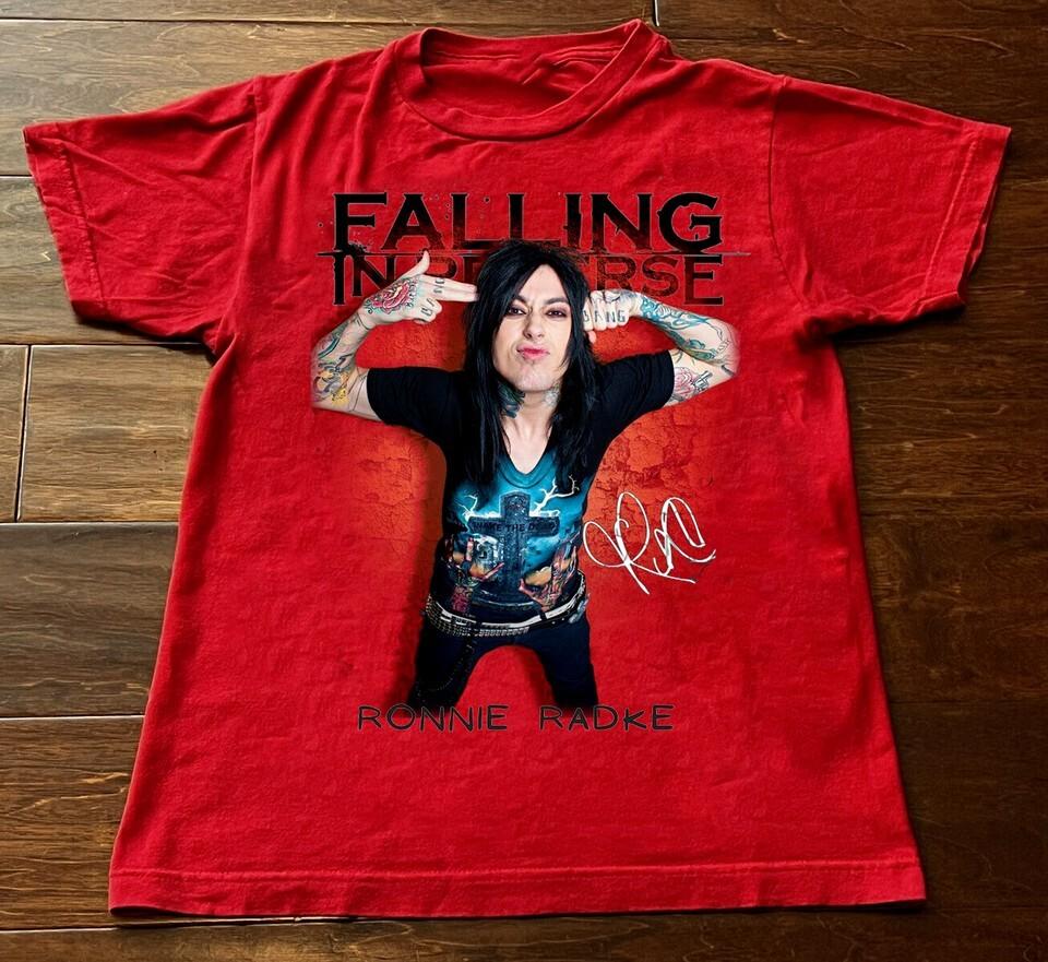 Новая коллекция Ronnie Radke Falling In Reverse Подарок для фаната Унисекс Футболка Унисекс Футболка