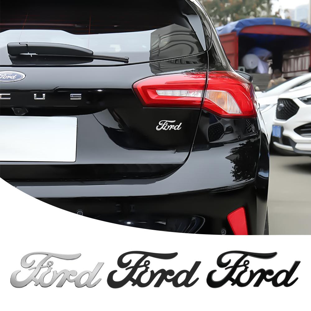 QAGQ8 For Ford Focus Mustang Ranger Fusion Mondeo MK3 MK4 Kuga ST ABS Car Rear Trunk Letter Emblem Sticker Decoration Auto Accessories