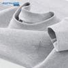 Унисекс толстовка с круглым вырезом и вышитым логотипом Jeanswest, смесовая хлопковая