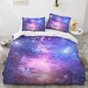 Комплект постельного белья Galaxy Planet Universe Sky Синий Земля Космос Астрономия Полиэстер Пододеяльник Простыня Принт Наволочка для подушки Кровать