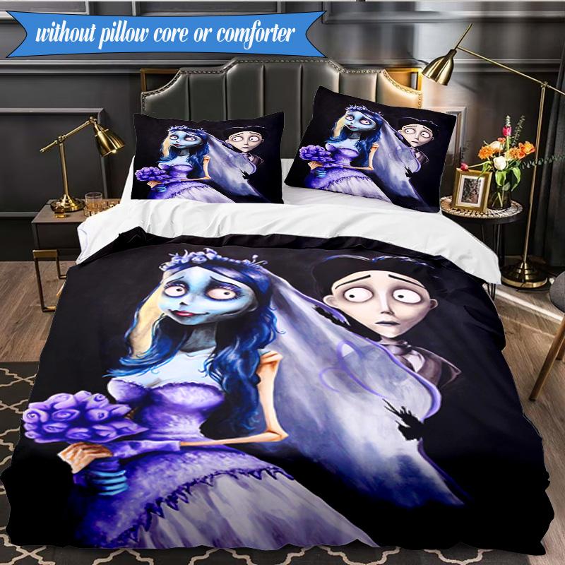 Gothic Corpse Beauty In Bloom 3pcs K-pop music group Bedding set,Ideal for Bedroom, Dormitory,Including Duvet Cover And 2pcs Pillowcases,Fan gifts