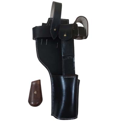 Немецкая кобура для Маузера C96 Broomhandle, темно-коричневого цвета, с рукоятками - Реплика EE-60DO-B0SH