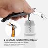 Wine Aerator Pourer Wine Opener Set 4Pieces Pressure Bottle Opener Wine Pour Spout,Stoppers Bottle Opener Wine stopper 5