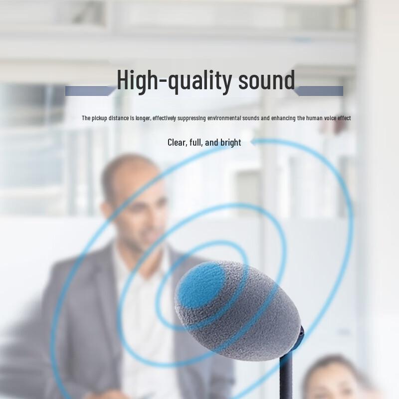 Runpu Professional Wired Digital Gooseneck Conference Microphone Representative Unit (CN version)