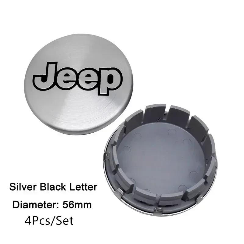 CLW1 56/64mm Car Wheel Center Hubcaps Cover Badge Accessories for Jeep Patriot Tj Compass Liberty Renegade Grand Cherokee Commander
