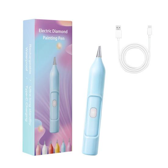 Electric Diamond Art Pen Wireless Diamond Art Vacuum Pen Portable Wax-free Diamond Art Crafting Pen for DIY Diamond Art Crafts