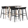 VidaXL 5-piece Bar Set Pub Furniture Bistro Table and Chairs Counter Set Home Bar Furniture 3057465