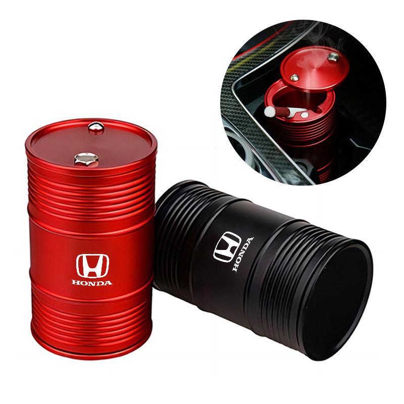 QHC2 Alloy Car Ashtray With Rotating High Lid Flame Retardant Cigarette Cup For Honda Odyssey City HRV Jazz Accord Civic CRV Insight