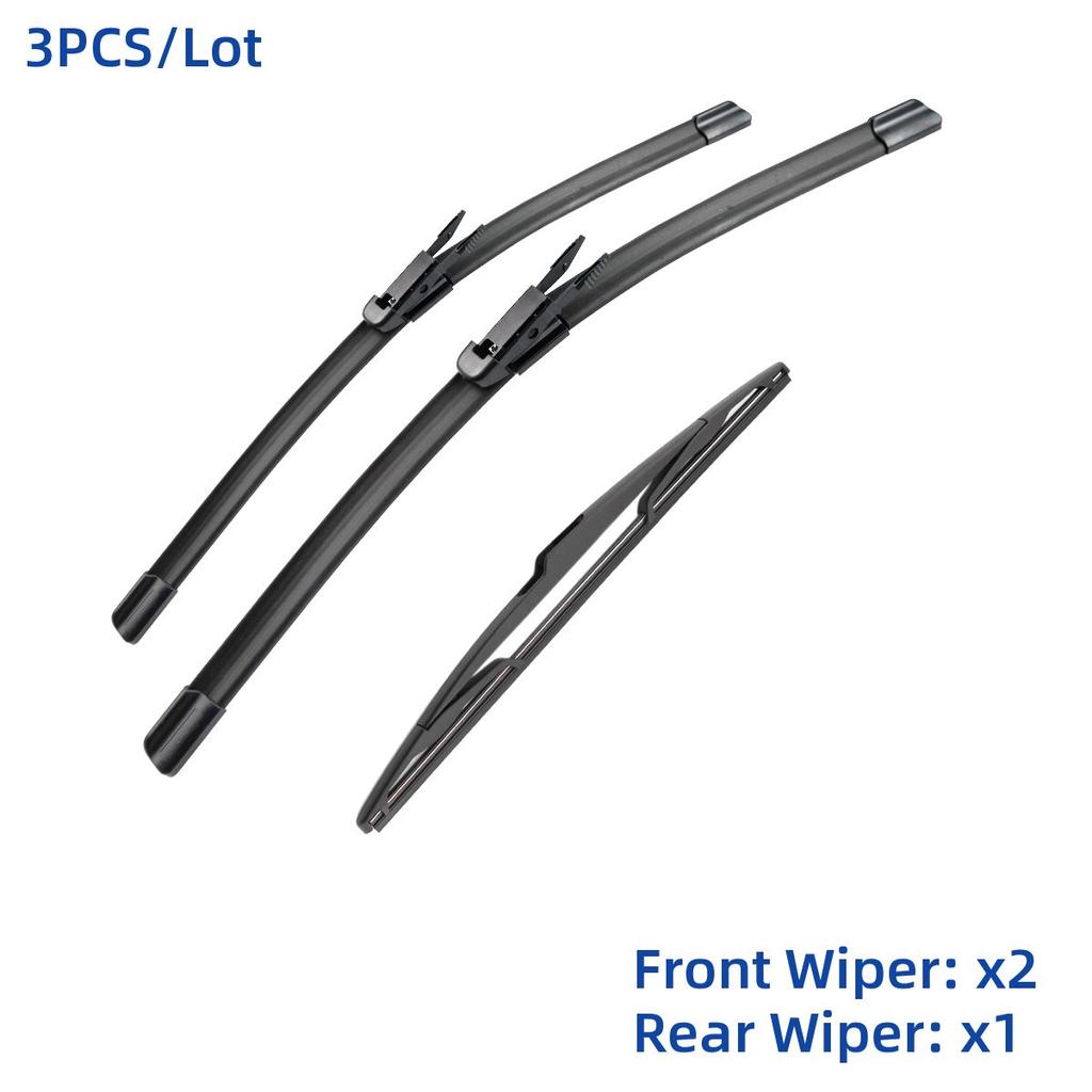 3PCS For Volvo XC90 MK1 2009-2014 24" 22" 14" Front Rear Wiper Blades Windshield Windscreen Window Cutter Accessories 2009 2010 2011 2012 2013 2014