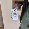 Магнитный чехол для телефона в корейском стиле с масляной картиной медведя для iPhone 17/16 Pro Max/15/14
