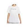 Air Reflective Lettering Crew Neck Sports Short-Sleeve T-Shirt Women Tops White DD5432-100