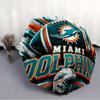 Складной зонт с принтом логотипа Miami Dolphins, для улицы, отдыха и путешествий, прочная ткань зонта, подарок на день рождения и праздник