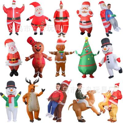 Хэллоуин Санта Клаус Снеговик Олень Надувной Костюм - Костюм Рождественской Елки Пряничного Человечка