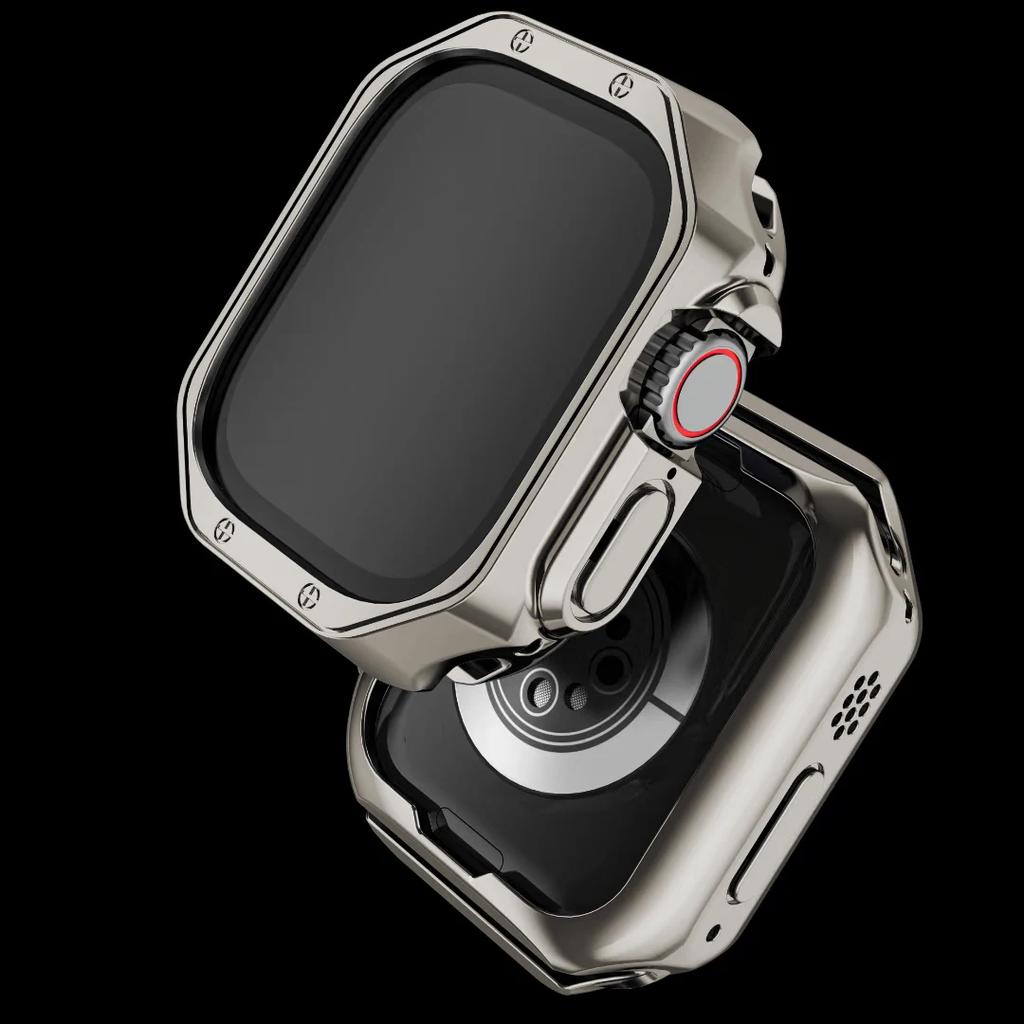 Металлический TPU Бампер Чехол Для Apple Watch Ultra 3 49мм 11 10 46мм 42мм Защитная Крышка для iWatch 9 8 7 6 SE 41мм 45мм 38мм 40 44мм