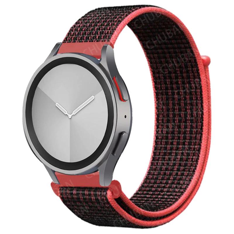 Nylon Loop Band For Samsung Galaxy Watch 6/5/pro/4/Classic/active 2 43-47-44mm 20mm/22mm Sport Bracelet Huawei Gt 4/2/e/3 Strap