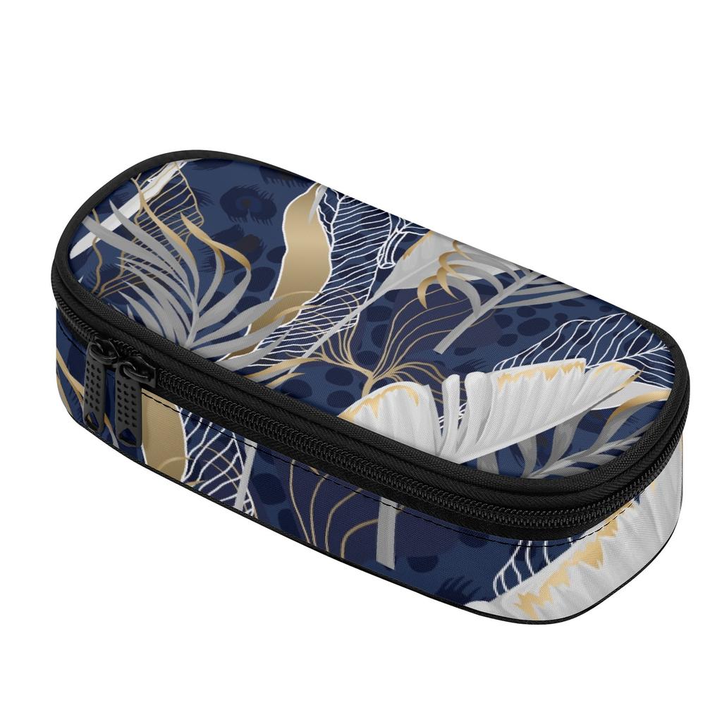 Pen Case 300D Polyester Roomy Interior Smooth Zipper with Main Storage Pocket Mesh Layer and Organized Pen Holders for Students