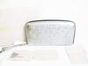 Authentic Embossed Stars Metallic Leather Round Zip Wallet #7913 Used