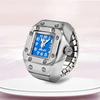 Vintage Roman Quartz Watch Zinc Zinc Alloy Finger Watch Ring Cool Rings Jewelry Clock  Man