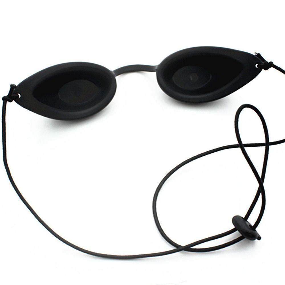 Black Protective Eyepatch Adjustable Tanning Goggles Durable Eye Shields Indoor & Outdoor