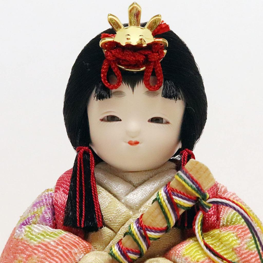 Hina Kimekomi Kotohoki Doll with Round Doll, Doll, Minori, Only, Tray, Natural, KTH-3203J2