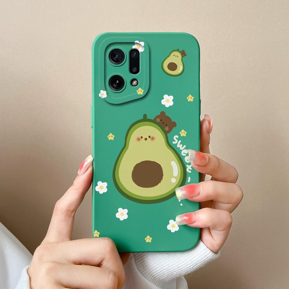 Чехол для OPPO Narzo 30 50A Prime 50i Neo 9 K9X K10 Pro, задняя крышка с цветком авокадо, сумки для телефонов, жидкий мягкий силикон, матовый противоударный бампер для OPPO