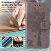 For Motorola Moto G56 5G Phone Case with Stand Cat Tree Pattern Leather Wallet Mobile Cover
