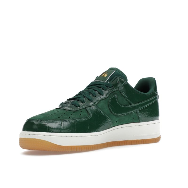 Nike Air Force 1 07 LX Gorge Green Croc Женские кроссовки Sail DZ2708-300