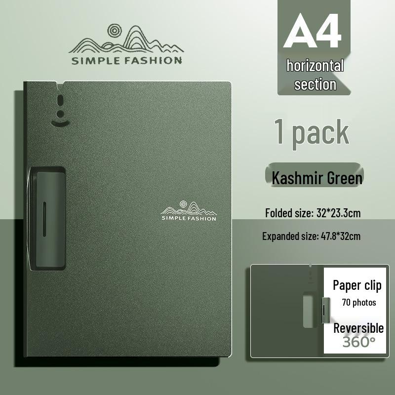 Effort-Saving A4 Multifunctional Horizontal & Vertical Folder with Maillard Color Scheme for Office, Meeting, Student, Writing Pad