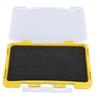 Fishing Jig Box Waterproof Plastic Slim Foam Insert Fishing Hook Storage Organizer Box Yellow for Lure Fishing