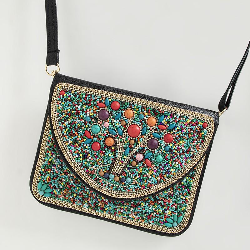 Bohemian Style Crossbody Bag With Shell Decoration For Daily Casual Wear