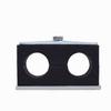 2PCS Black Plastic Pipe Bolted Clips 6-35mm Diameter Tube Clamp Fastener Kit for Home Improvement