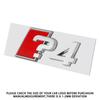 2026 1PC Aluminum ?3 ?4 ?5 ?6 ?7 ?8 ?3+ ?4+ ?5+ ?6+ ?7+ ?8+ Emblem Car Trunk Logo Sticker for For Audi A3 A4 8P B9 A5 A6 A7 Q3 Q5 Q7