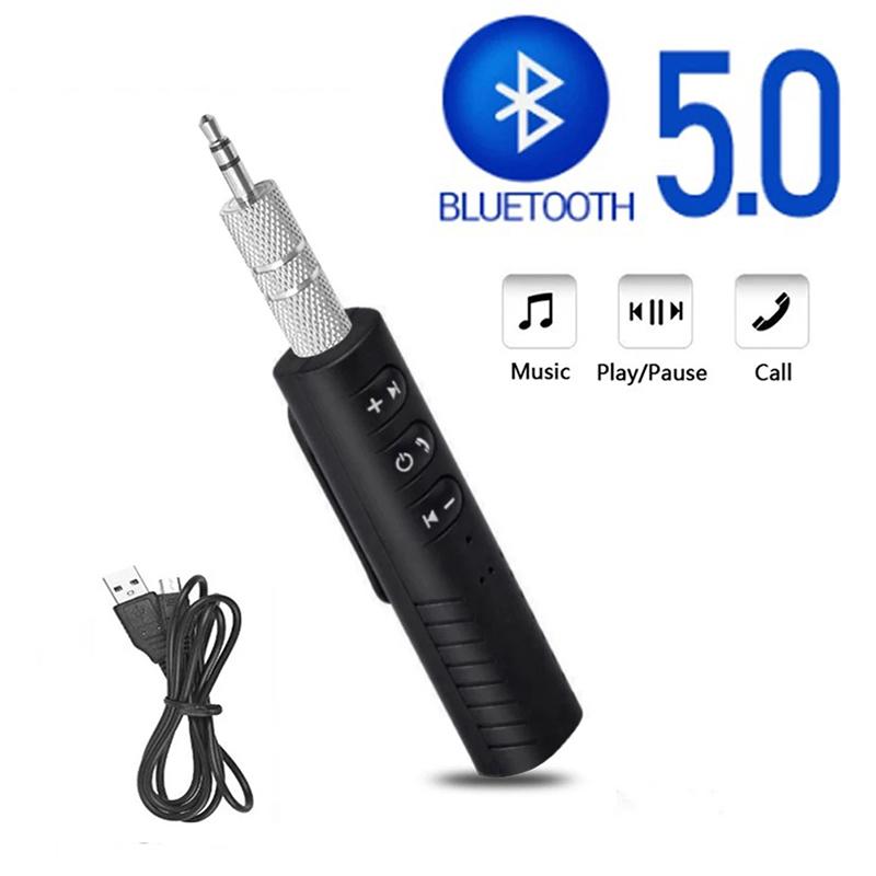 Беспроводной Bluetooth 5.0 приемник адаптер 3.5 мм разъем для автомобильного музыкального аудио Aux наушников приемник