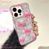 Блестящий бант подходит для чехлов для телефонов iPhone16 Apple 15 Высокая прозрачность 14 и 13 Защитные чехлы 12 и 11 Жесткие чехлы