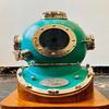 Nautical Diving Helmet Green Coating Finish Deep Sea Divers Nautical Marine Decor Scuba Diving  Best Gift Item