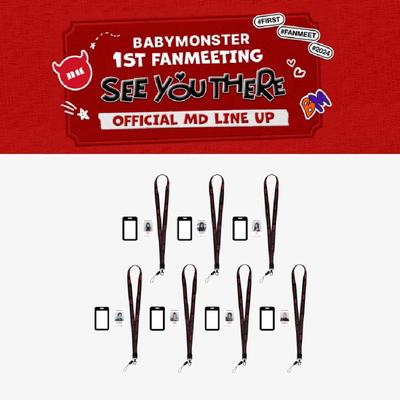 BABYMONSTER 1-я фан-встреча, УВИДИМСЯ ТАМ Удостоверение личности + рамка + набор ремешков