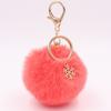 Fluffy Pompom Pendant Bag Charm Plush Ball Keyring Schoolbags Fur Ball Key Chain  Women Girls