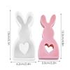 Easter Bunny Silicone Mold Hollow Love DIY Candle Casting Mold Non-Stick DIY  Easy To Release Casting Art Crafts Decoration
