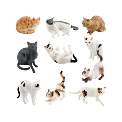 ПВХ Куклы-Кошки Украшения 9 Цветов DIY Фигурки Кошек Статуэтка Декорация Поделки Декор Дома