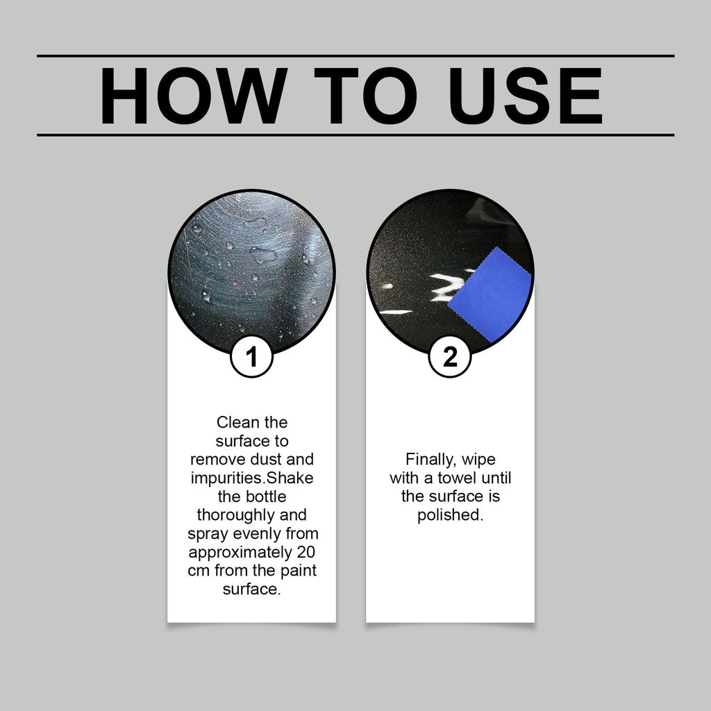 Ceramic Coating Spray: Coating Protective Agent for Fade Resistance, Gloss Enhancement, Maintenance & Restoration