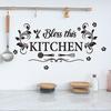 1Set Kitchen Wall Stickers Fun Design Cook Utensils Home Decoration Restaurant Adhesive Backing Stickers