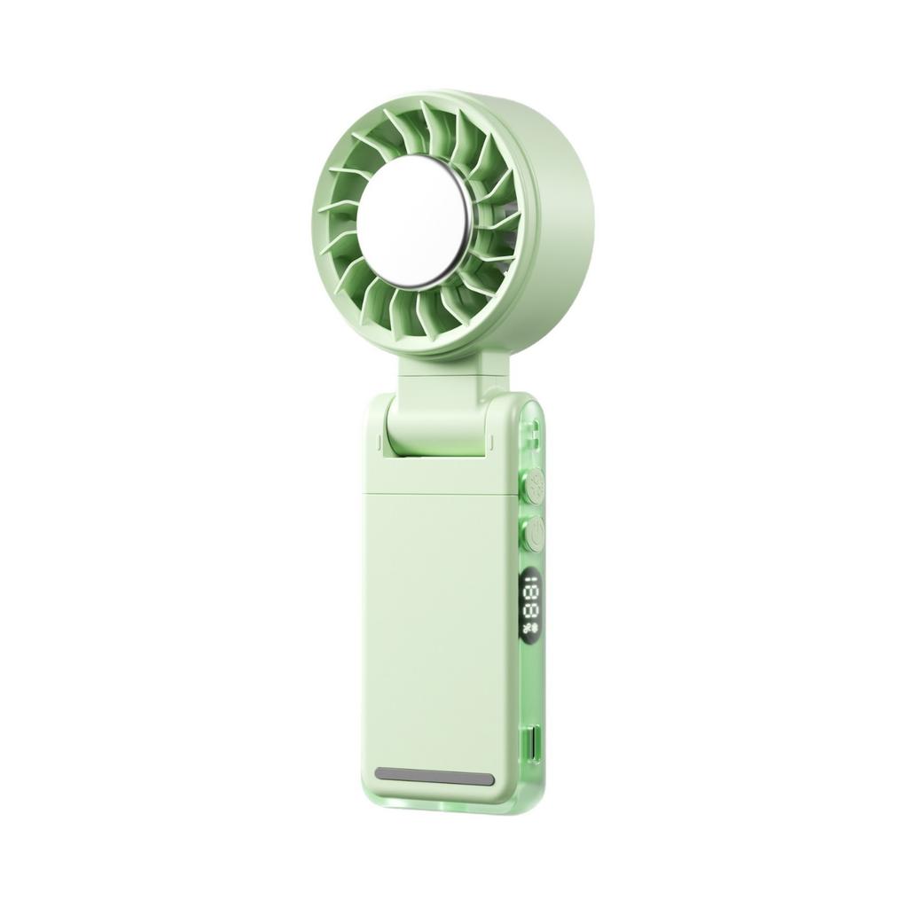 Multipurpose Handheld Fan, High Wind Speed Ice Compress Can Be Hung Waist Clip Umbrella Desktop Small Fan