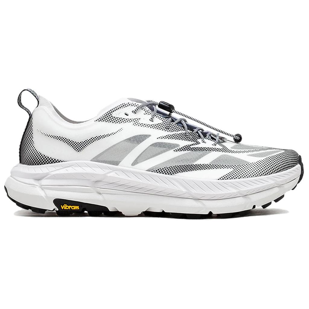 HOKA One One Mafate Speed 4 Низкие уличные кроссовки Унисекс Белый Черный 1168971-WBLC